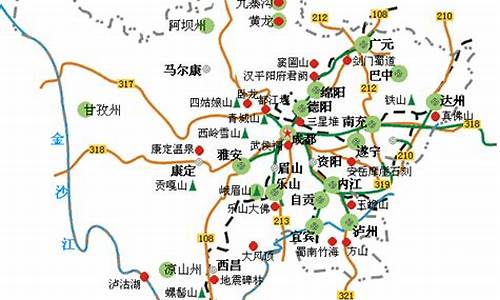 四川景点地图全图_四川景点地图全图大全