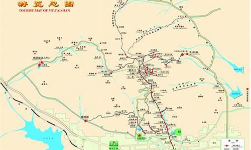 泰山旅游路线地图最新版